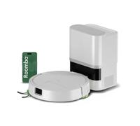 Roomba 115 Combo+Base AutoEmpty - 2 in 1 Robot Vacuum Cleaner - Suction Power 15 KPa - Extendable Side Brush - Remote Washing Wipe - LiDAR Navigation - White