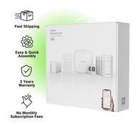 Roombanker Home Security Hub Station Kit - Comprehensive Protection System With Pir & Door Sensors, Keyfobs, And Keypad