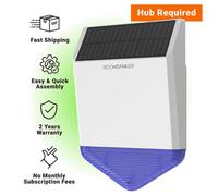 Roombanker Solar Outdoor Siren - Loud, Ip65, Long-Range, Hub Required