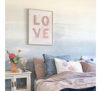 Roomblush Layered Horizon Watercolour Eco 4 Lane Repeatable Wallpaper Mural 200 x 285cm, Blue