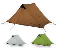 ROOMEDAL 3F UL Gear Lanshan Ultralight Tent Waterproof Professional Hiking Tent 2Person Tents for Camping 4 Season Backpacking Tent (Khaki-2 People, 4 Season)