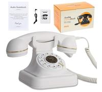 ROOMEDAL Audio Guest Book Wedding Phone, Guest Book Retro Phone Audio GuestBook - A Personal and Convenient Way to Preserve Your Special Occasions, for Parties Weddings Birthdays Rentals
