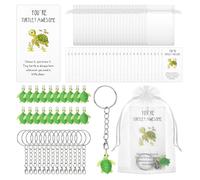 ROOMHUAWAY 30 Sets Turtle Mini Gifts, Turtley Awesome Gifts, Adult Party Bag Fillers, Lucky Turtle Keychain Multipack Gifts, For Travel Thanksgiving Employee Appreciation Gifts