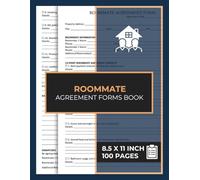 Roommate Agreement Form Book: Shared Living Agreements Forms | Roommate Rules Contract From | Co-Living Contracts Book | 50 Forms