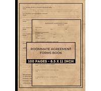 Roommate Agreement Form Book: Shared Living Agreements Forms | Roommate Rules Contract From | Co-Living Contracts Book | 50 Forms