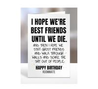 Roommate Card Gifts, Funny Friendship, Humourous, For Men, Women, Presents For Christmas, Birthday, Female, Male, I Hope We're Best Friends, A5-269_180