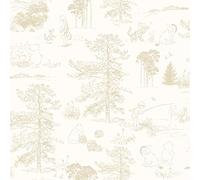 RoomMates Beige Winnie The Pooh Toile Peel & Stick Wallpaper