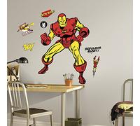 RoomMates Classic Iron Man Comic Peel and Stick Giant Wall Decals