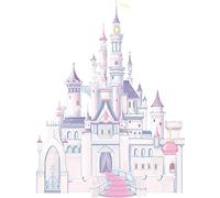 RoomMates Disney Princess Castle Wall Stickers, Pink and Blue, 46 cm L X 13 cm W
