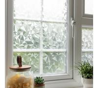 Roommates Etched Glass 61Cm X 1.88M Premium Static Cling Window Film For Privacy And Décor