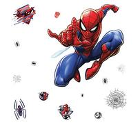 RoomMates Giant Repositionable Spiderman Sticker,Blue, Red, Black