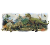 RoomMates Giant Wall Sticker-Dinosaur Scene, Vinyl, #, 101.6x45.7x101.6 cm