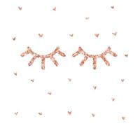 RoomMates Eyelash Peel and Stick Wall Decals with Glitter