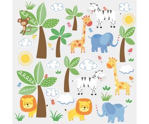 Roommates Jungle Friends Peel & Stick Wall Decals