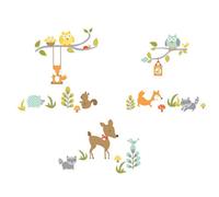 RoomMates Repositionable Woodland Fox and Friends Wall Stickers