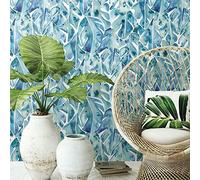 ROOMMATES Philodendron Shell Cat Adhesive Wallpaper
