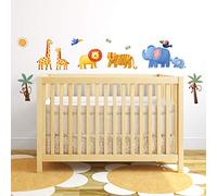 RoomMates Repositionable Childrens Wall Stickers Jungle Adventure