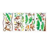 RoomMates Repositionable Childrens Wall Stickers Monkey Business