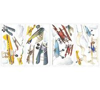 Roommates Vintage Planes Peel & Stick Wall Decals