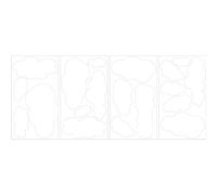 RoomMates Repositionable Childrens Wall Stickers White Clouds
