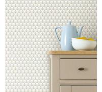 RoomMates RMK11338RL Self Adhesive Wallpaper, Beige, Small Sample
