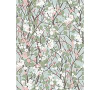RoomMates RMK11424RL Green Willow Branch Peel and Stick Wallpaper