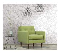 RoomMates RMK11637RL Self Adhesive Wallpaper, Grey/White, 45.72 cm x 5.74 m