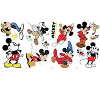 RoomMates RMK3831SCS Mickey Mouse The True Original 90Th Anniversary Peel and Stick Wall Decals,Black, White, Red, Yellow, Blue