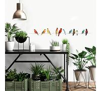 RoomMates RMK3855SCS Song Birds Peel & Stick Wall Decals, Multicolor, Set of 14 Pieces