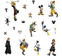 RoomMates RMK3974SCS Kingdom Hearts Peel and Stick Wall Decals,Black, Yellow, Blue