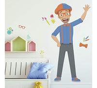RoomMates RMK4452GM Blippi Peel and Stick Wall Decals, Blue, Orange