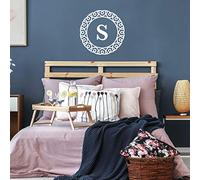 ROOMMATES RMK4764GM Giant Monogram White Serif Repositionable Sticker Removable, 3 feuilles de 92,7 cm x 43,8 cm