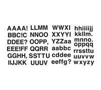 RoomMates RMK4772SCS Black Sans Serif Alphabet Peel and Stick Wall Decals