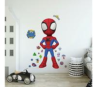 RoomMates RMK4924GM Spidey and His Amazing Friends Peel and Stick Wall Decals, red, Yellow, Blue, Green, Orange, Purple