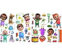 RoomMates RMK4958SCS Cocomelon Peel and Stick Wall Decals, Yellow, Green, Blue, Orange, Red, Purple, Pink, Brown, Gray