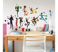 RoomMates RMK5331SCS Miraculous Tales of Ladybug and Cat Noir Peel and Stick Wall Decals