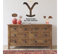 RoomMates RMK5347GM Yellowstone Dutton Ranch Logo Giant Peel and Stick Wall Decals