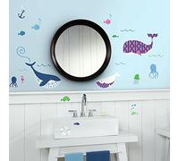 RoomMates Sea Whales Wall Decal