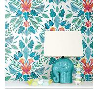 RoomMates Self-Adhesive Wallpaper Cat Coquillette Tropical
