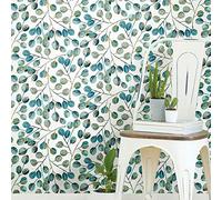 RoomMates Self-Adhesive Wallpaper cat Shell Eucalyptus