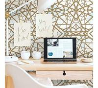 ROOMMATES Shatter Geometric Gold self-Adhesive Wallpaper