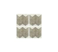 RoomMates TIL3461FLT StickTiles Chevron Distressed Wood Peel and Stick Tile Backsplash, Multicolor