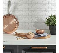 ROOMMATES TIL4570FLT Marble Backsplash Carrara Marlle Subway Peel and Sticks Baksplas, White