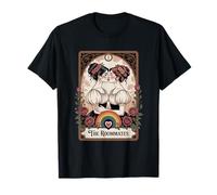 Roommates Vintage Tarot Pride Lesbian Art T-Shirt