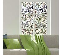 RoomMates WFM3905SLG Stained Glass Leaves Windowfilm, Multi, red, Blue, Yellow, Green