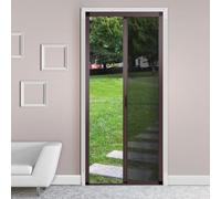 ROOMNEST No-Drilling Retractable Screen Door, Folding Door with Aluminum Frame and Durable Mesh, Keeps Bugs Out, for Single or Double Door Customize Size(Brown