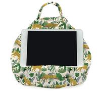 Rooms By Me Jungle Leopard Tablet Stand Cushion for Tablets, eReaders, Smartphones and Books with Accesories Pocket | UK Made | Over 50 Designs