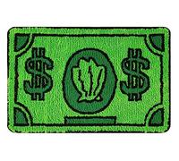 RoomTalks Cute Green Runner Rugs for Bedroom Bathroom 2'x4.3' Extra Long Bath Mat Non Slip Washable, Boho Coastal MR Krabs Money Cartoon Funny Cool Throw Runner Rugs Soft Shag Accent Bedside Floor Rug