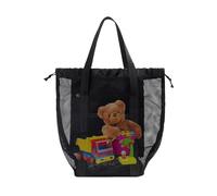 Roomy Fabric Construction Easy Clean Finish - Beach Tote Bag, Everyday Storage Shopper Carrier, Foldable Lightweight Travel Holdall | Casual Fitness Gear Transport Option For Gym Trips Beach Days