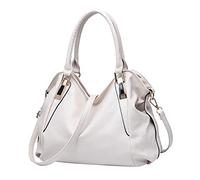 Roomy Fashion Womens Handbags Ladies Purse Satchel Shoulder Bags Tote Leather Bag Car Net Handbag Holder (White, One Size)